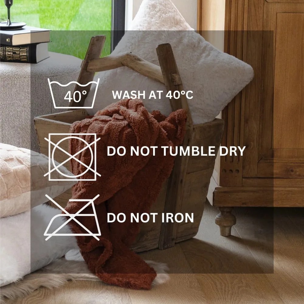 Червено-оранжево одеяло от микроплюш 150x200 cm Rena – Tiseco Home Studio