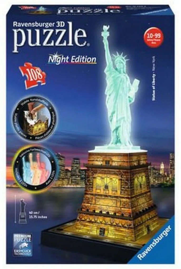 Пъзел 3D Night Edition Ravensburger 12596 (108 pcs) 216 Части 108 Части