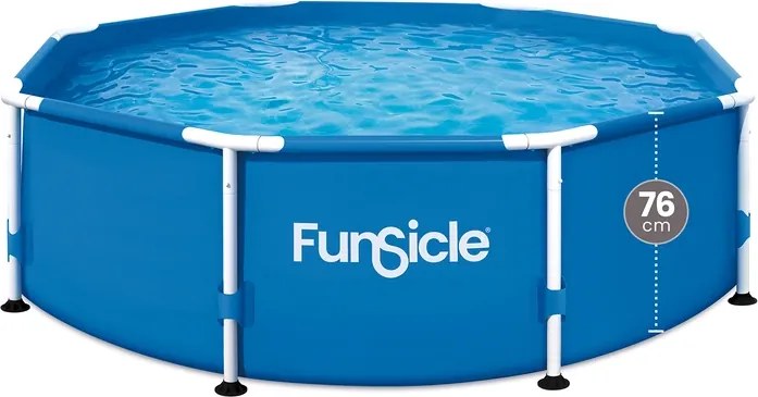 Сглобяем басейн с метална рамка FunSicle Ø244 x h76 см FiltraBoost™