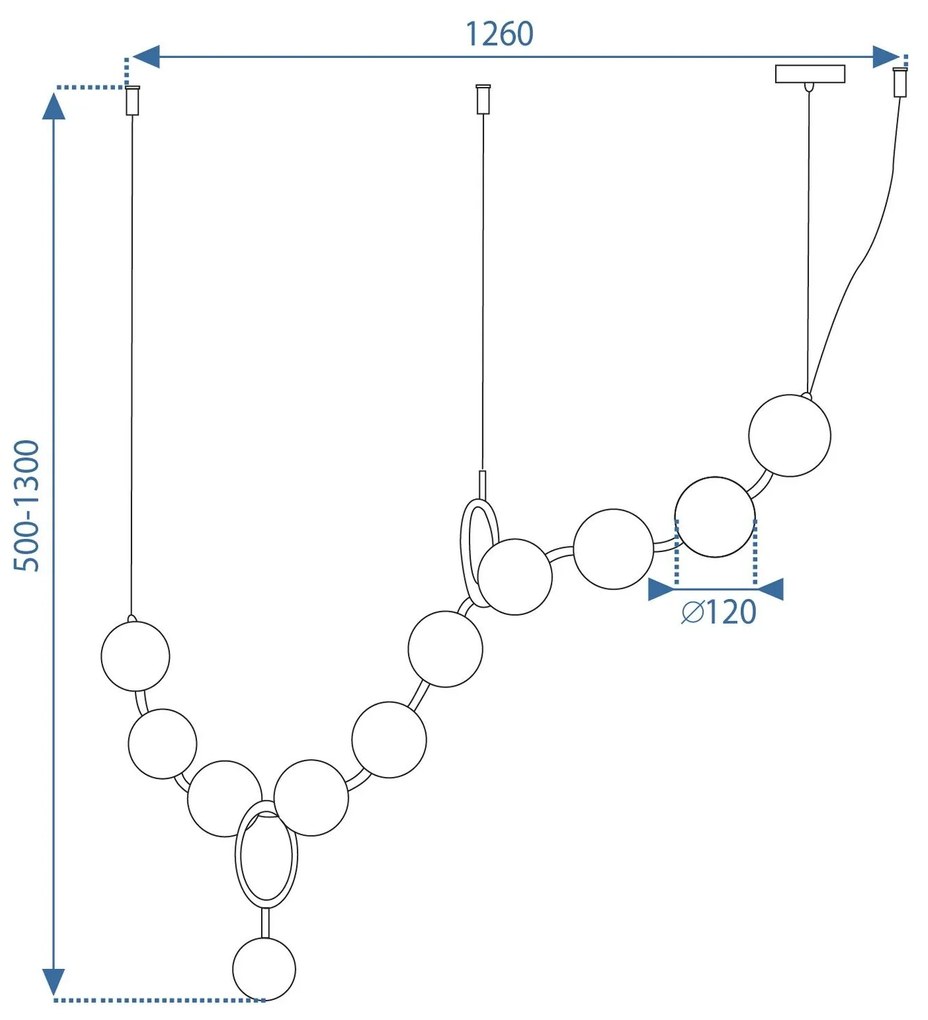 Плафон LED APP1444-10CP GOLD