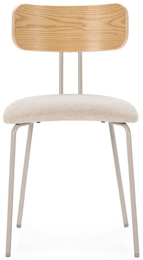 Бежов/в естествен цвят тапициран трапезен стол Olimpia – MOME