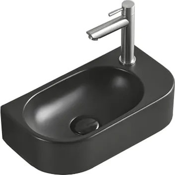 Mexen Viera лява мивка върху плот 40 x 21 см, черна мат - 21274085L
