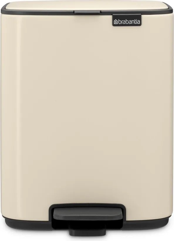 Бежово стоманено кошче за боклук с педал 7 l Bo – Brabantia