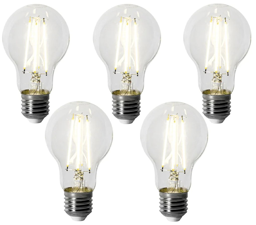 Комплект от 5 E27 димируеми LED крушки A60 6W 500 lm 4000K