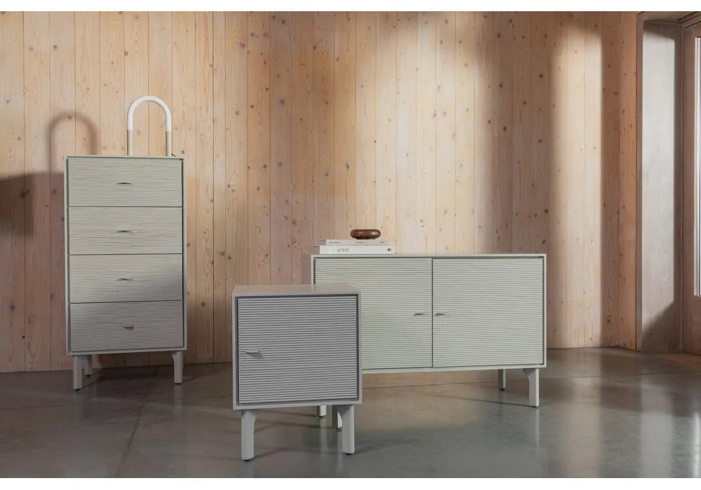 Светлосив скрин 108x70x45 cm Morning – Zuiver