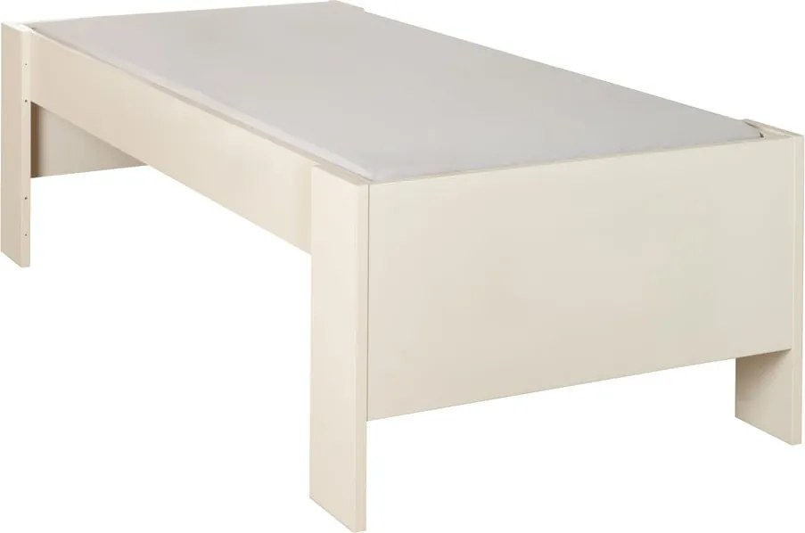 Бежово детско легло 90x200 cm с място за съхранение без ламелно дъно Captain – Roba