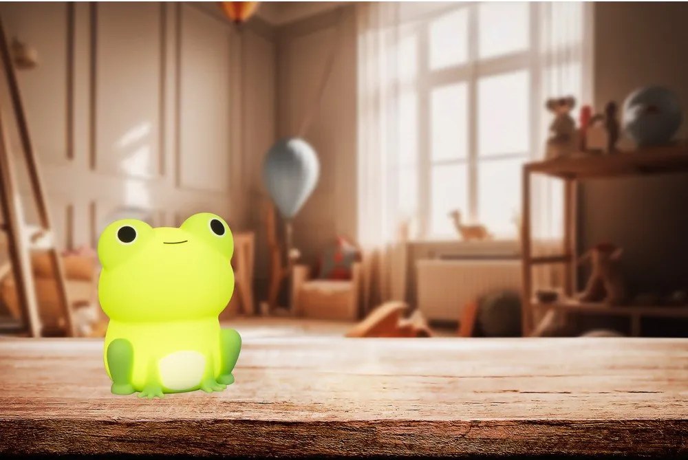 Зелена детска нощна лампа Willi – Fischer &amp; Honsel