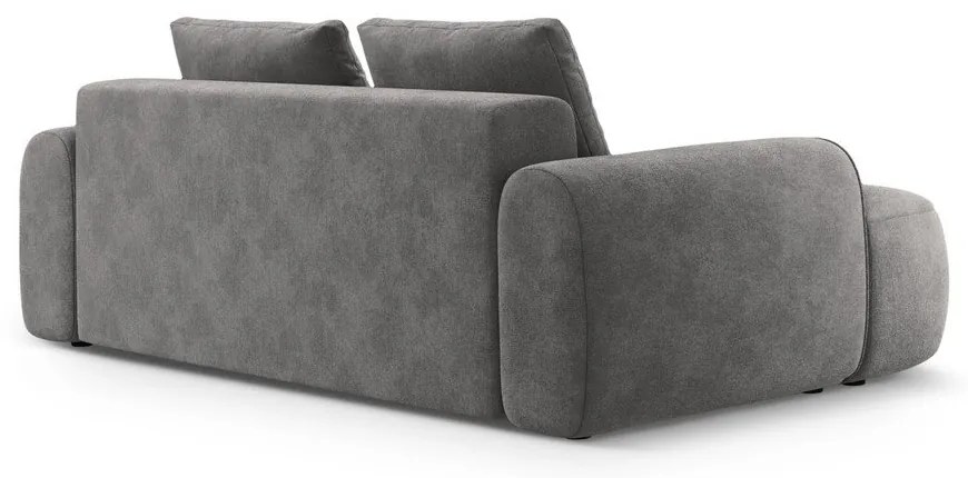 Сив кадифен диван 200 cm Linz – Cosmopolitan Design