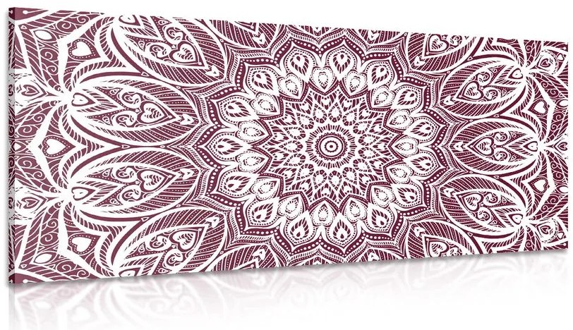 Картина на платно – Мандала хармония на розов фон