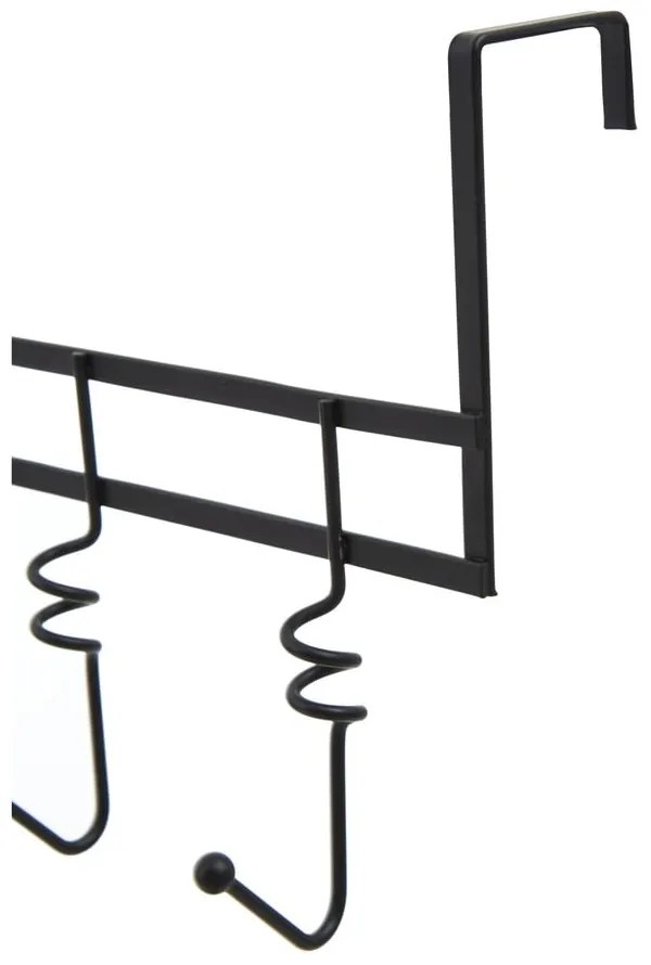 Черен метален стелаж за врата 46 cm Jaxen – Premier Housewares