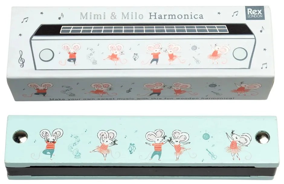 Музикална играчка Harmonica Mimi and Milo – Rex London