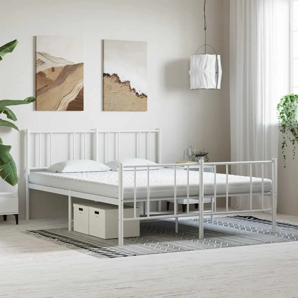 4016661 vidaXL Дунапренов матрак, бял, 200x220 см, 7-зонов, твърдост 20 ILD