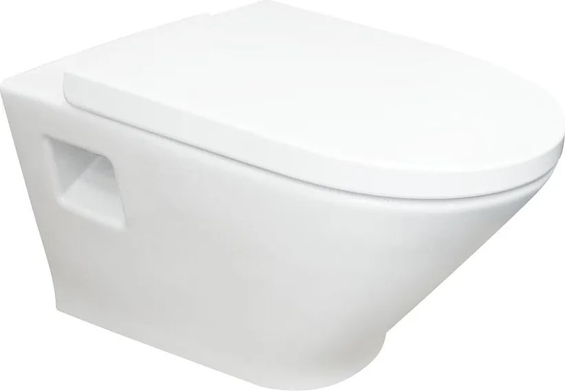 ROUND - конзолна тоалетна чиния A3460N7000, видим монтаж, 35.5x54x44см
