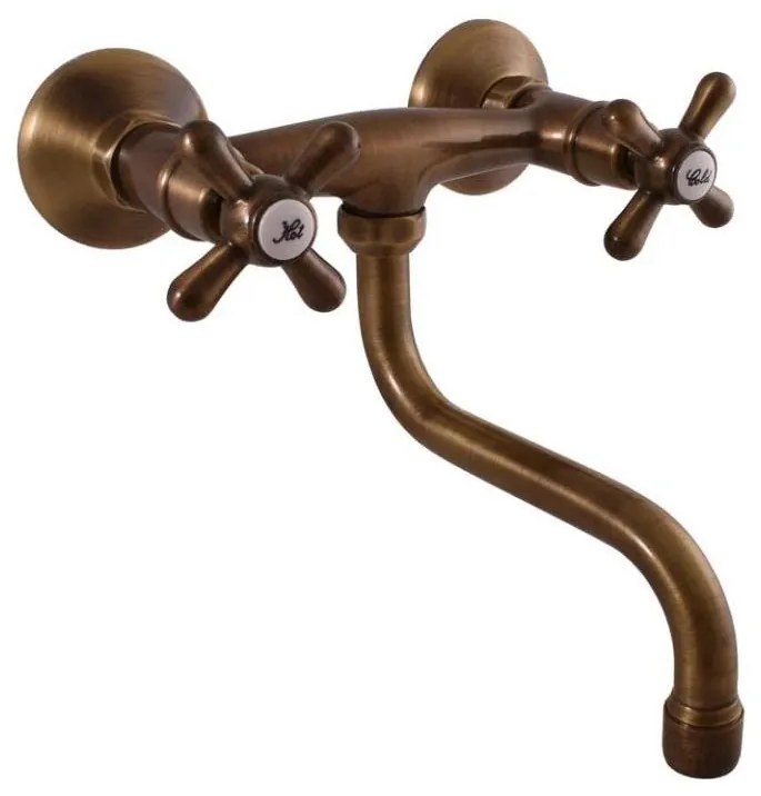 RAV Slezák MK101.5/21SM - Смесител за мивка/умивалник MORAVA RETRO, античен месинг