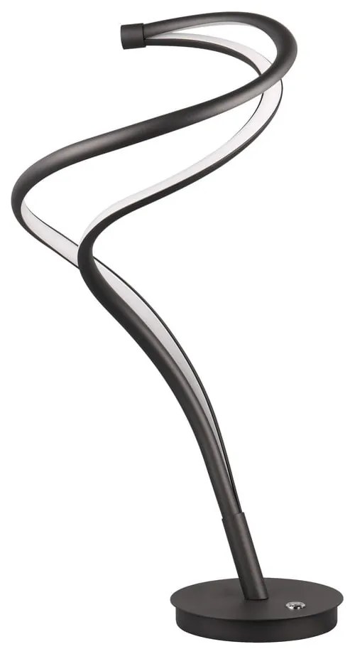 Черна настолна LED лампа с метален абажур (височина 56 см) Nala - Trio Select