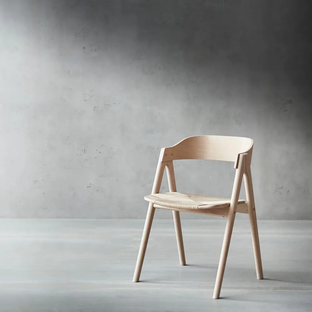 Трапезен стол от букова дървесина с ратанова седалка Findahl от Hammel Mette - Hammel Furniture