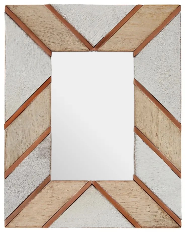 Бяла и бежова дървена рамка 19x24 cm Bowerbird - Premier Housewares