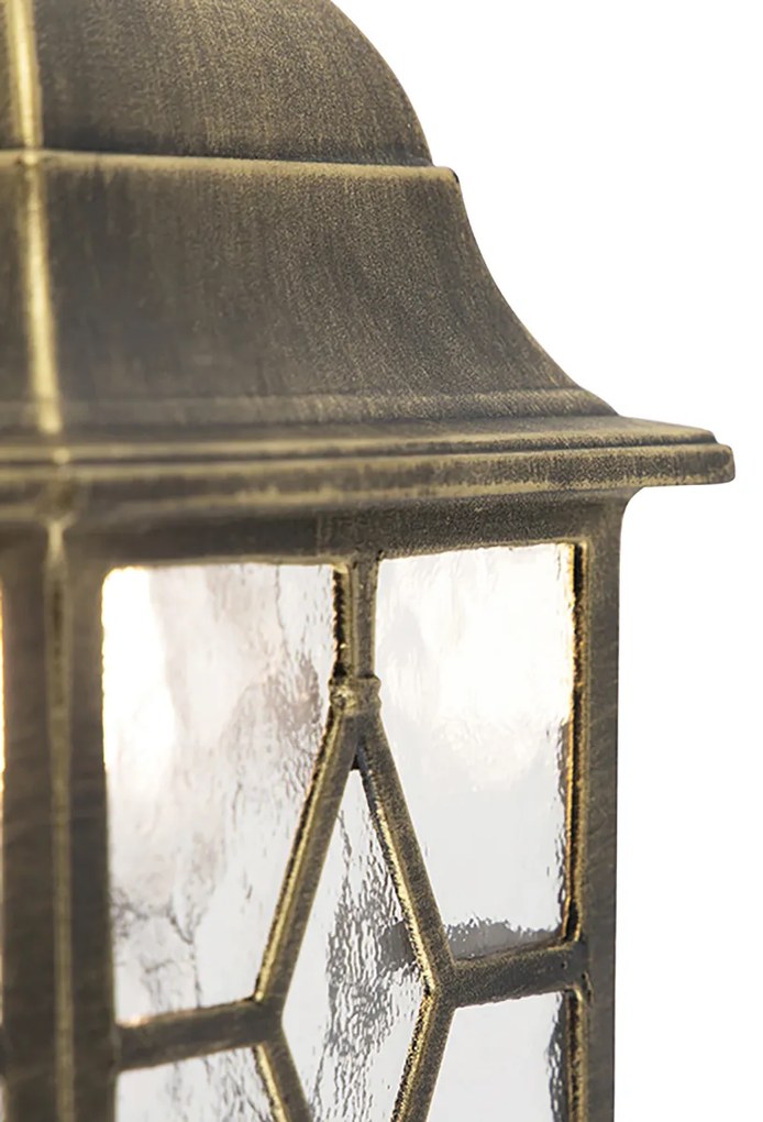 Комплект от 2 романтични външни стенни лампи бронз - London