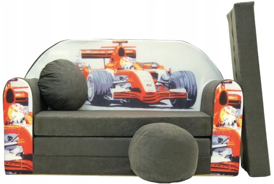 Детски разтегателен диван 98 x 170 cm Червена формула