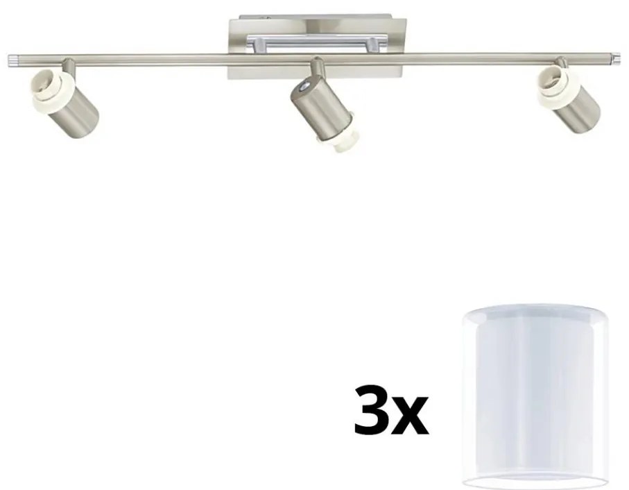 Eglo - LED точково осветително тяло MY CHOICE 3xE14/40W/230V хром/бяло