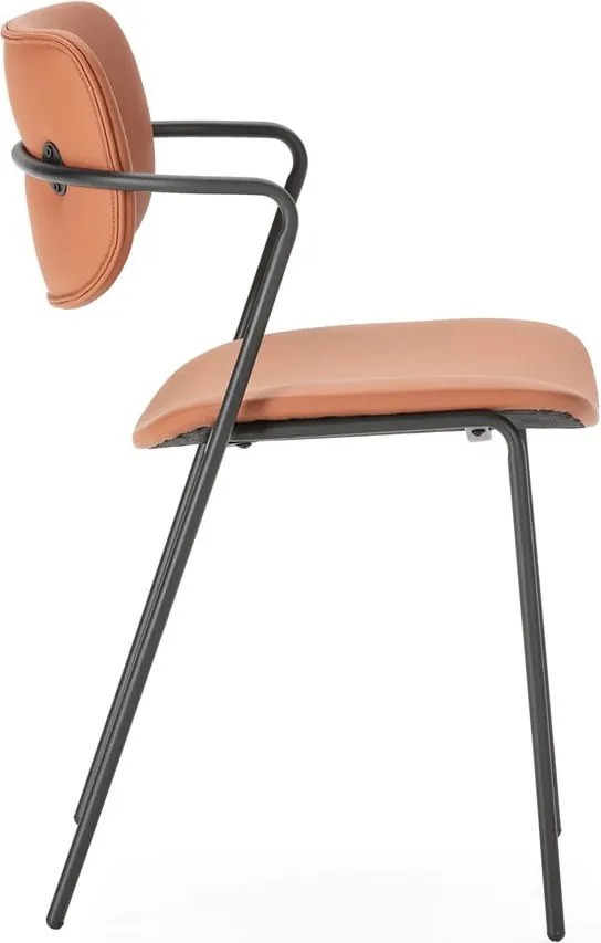 Трапезни столове в комплект от 2 бр. в тухлен цвят Maika – Marckeric