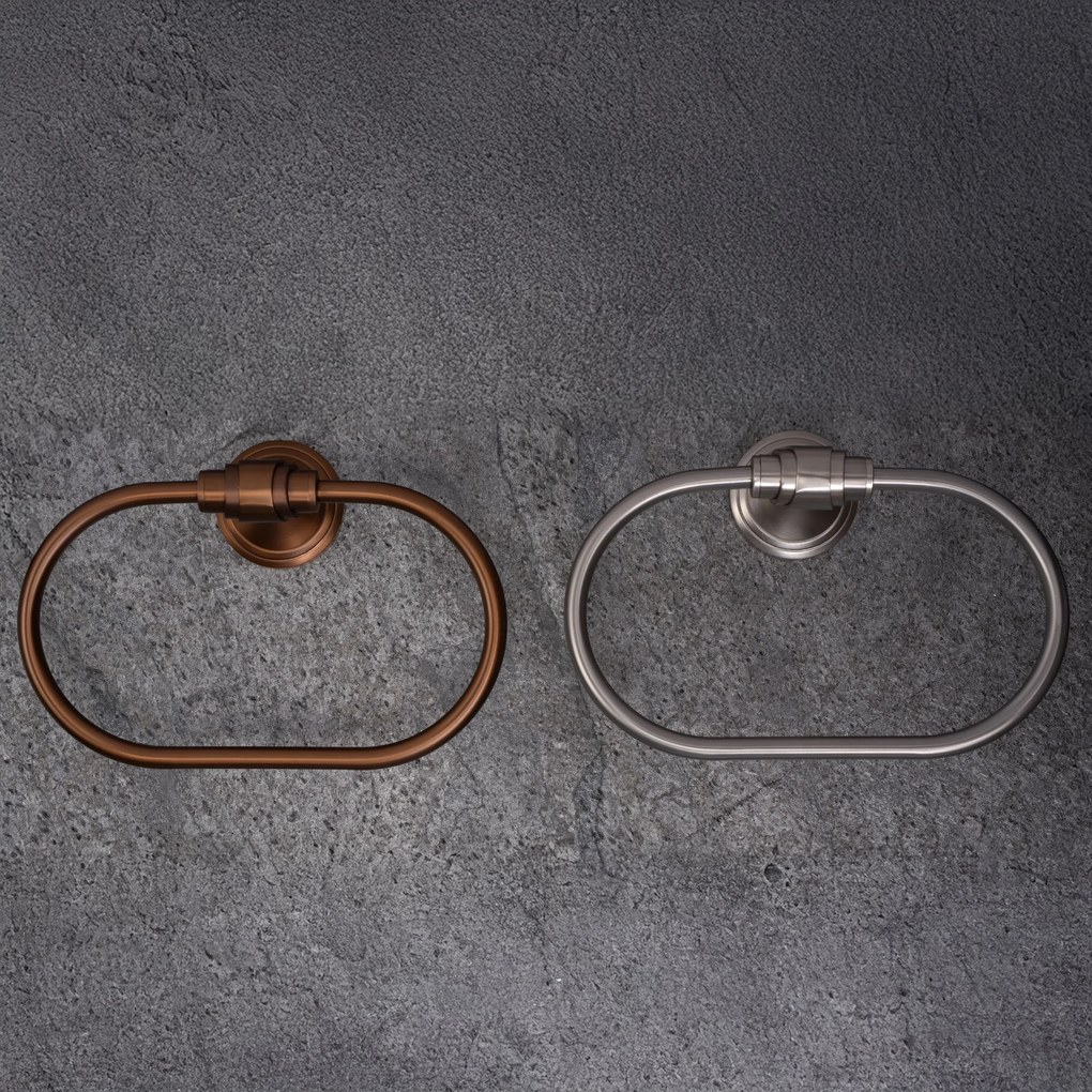 RING 16101 Aristo четкана никелова закачалка за баня