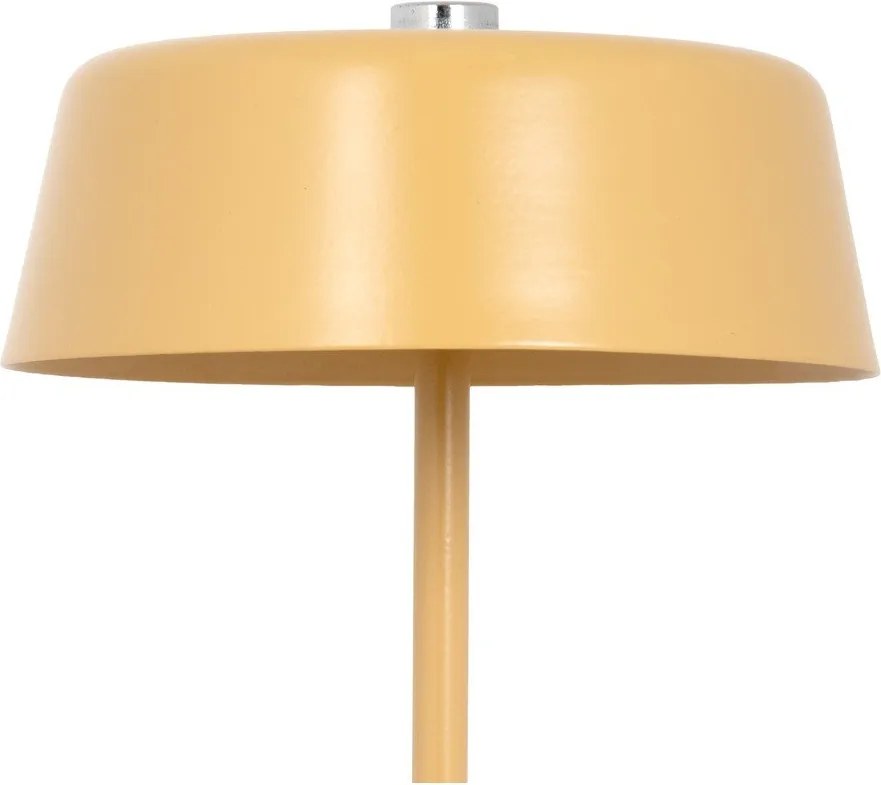 Метална LED настолна лампа в цвят жълта охра (височина 22,5 cm) Elemental LED – Leitmotiv