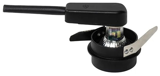 Комплект от 6 модерни вградени спота черни със златист интериор - Insta