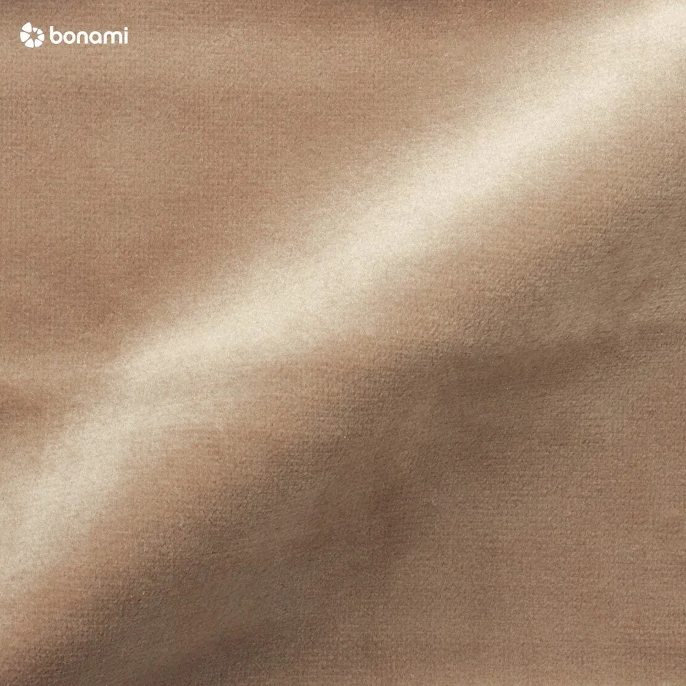 Бежов ъглов диван от кадифе , десен ъгъл Bali - Cosmopolitan Design