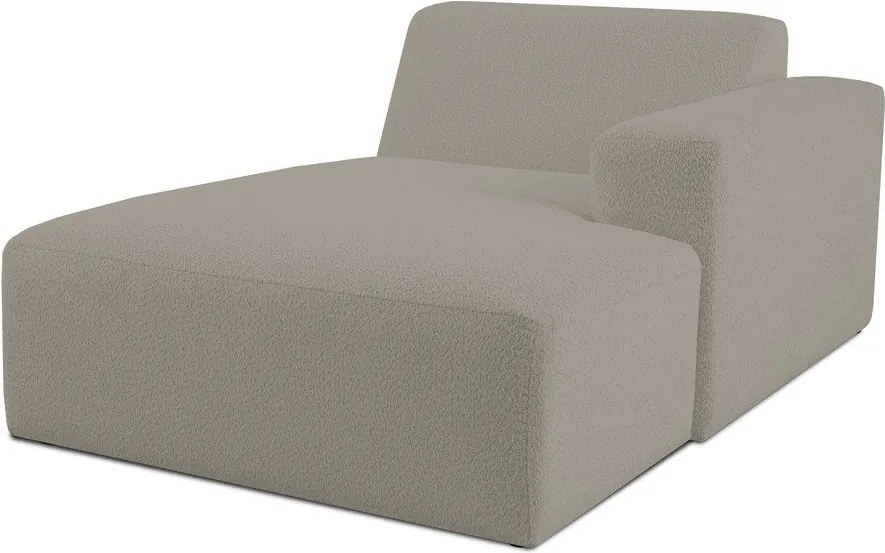 Светлокафяв модулен диван от букле (десен ъгъл) Roxy – Scandic