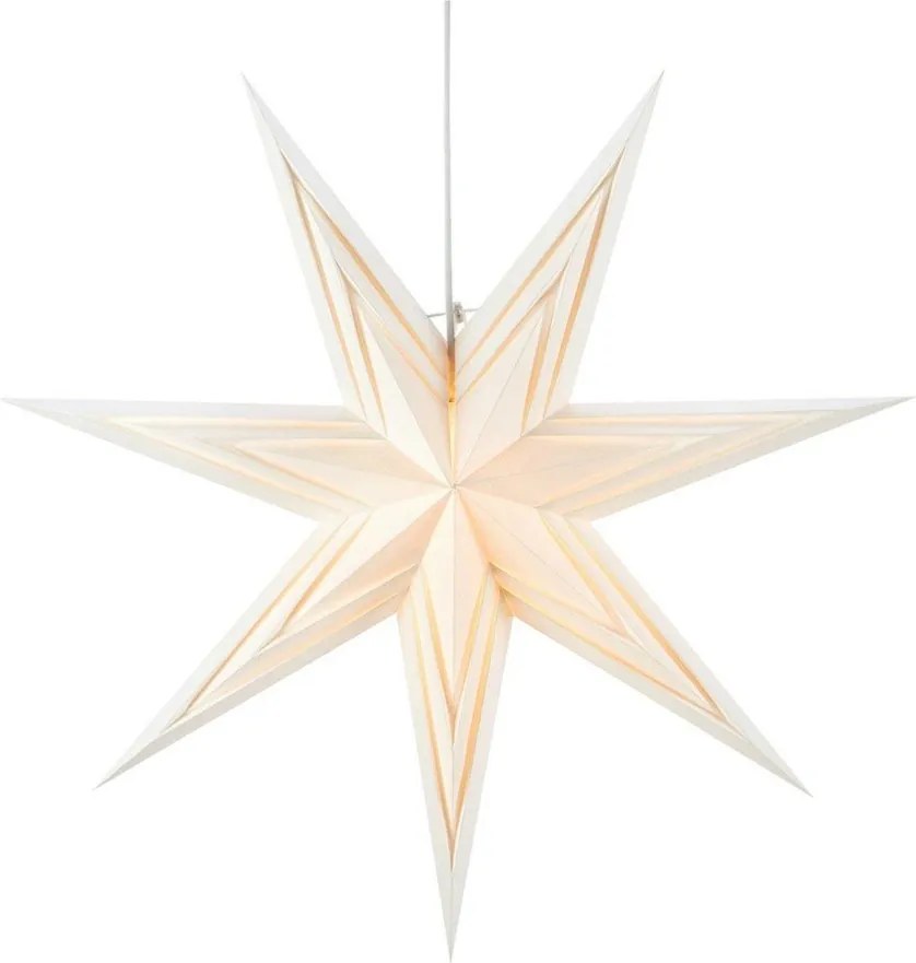 Бяла висяща светлинна декорация с коледен мотив ø 70 см Sombra - Markslöjd