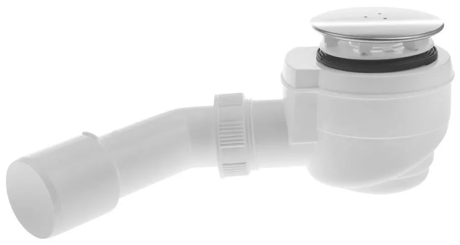 Bruckner - Сифон за душ кабина DN40/50 бял/полиран неръждаем