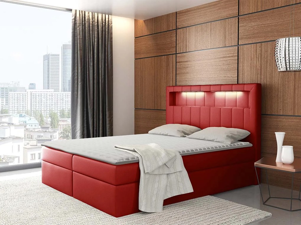 Тапицирано легло Aspen-Kokkino-120 x 200
