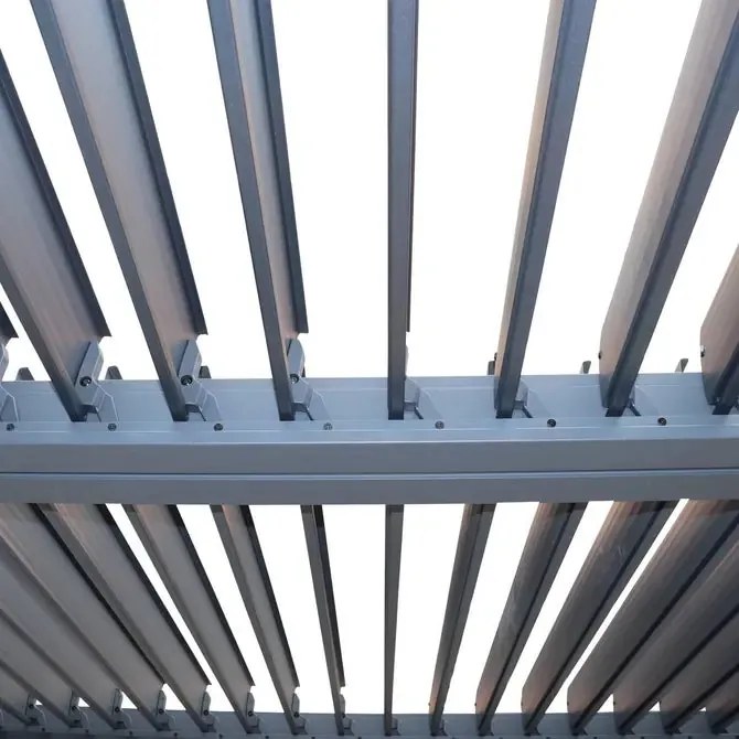 Пергола Hesperide Evonis, Алуминий и стомана, Графит, 4x3 m