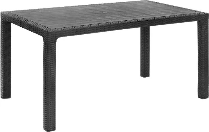 Маса Kalan TopMebel от полипропилен в антрацит 150x90x75cm