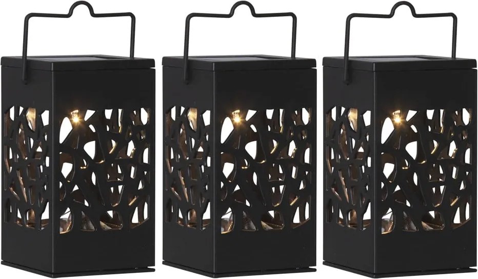 Комплект от 3 висящи слънчеви LED фенера, височина 11 см Izola - Star Trading