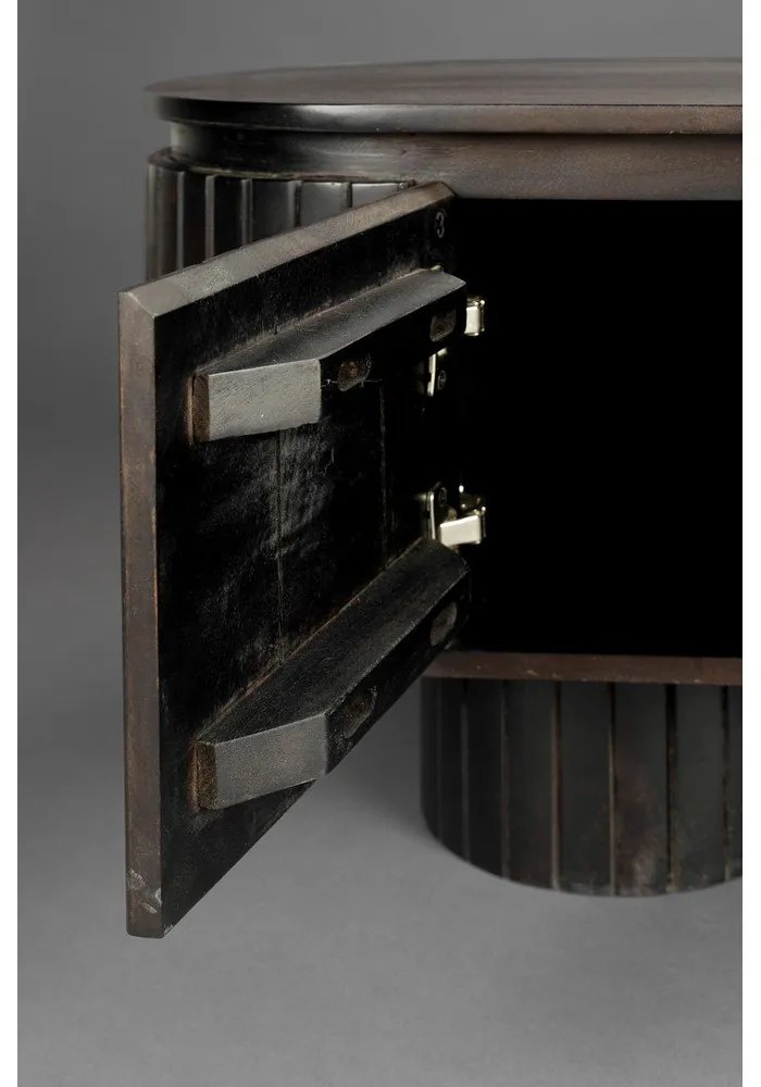 Тъмнокафява маса за телевизор от масивно манго 140x45x40 cm Kenji – Dutchbone