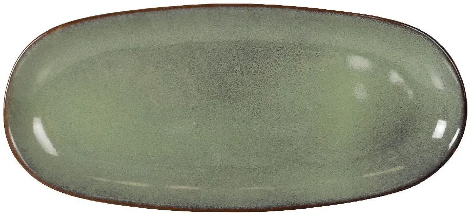 Плато овал LA MEDITERRANEA Macarella Green, Порцелан - 33x15 cm