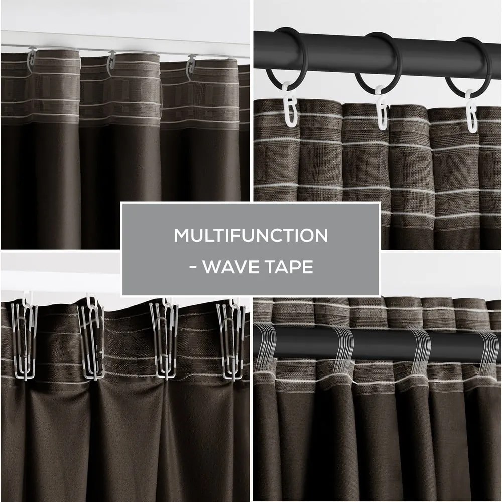 Кафяво затъмняващо перде 140x270 cm – Restilo