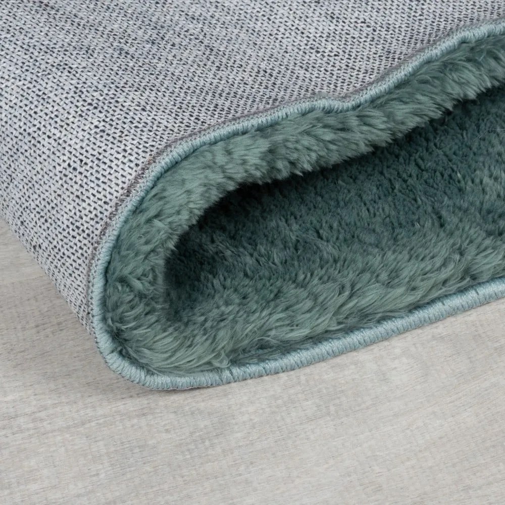 Синтетична кожа в петролен цвят 80x150 cm Faroe Wool Look Fur – Flair Rugs