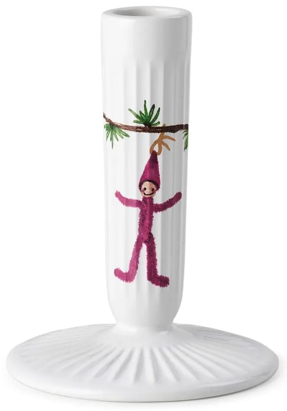 Бял керамичен коледен свещник, височина 12 cm Hammershøi - Kähler Design