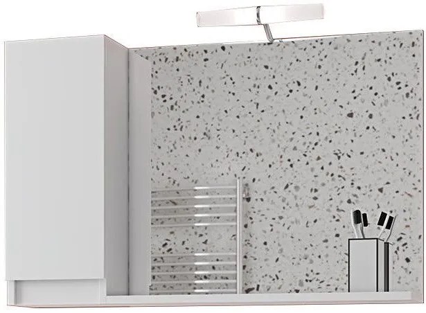 Висящо огледало Drop Senso 85-White-Left