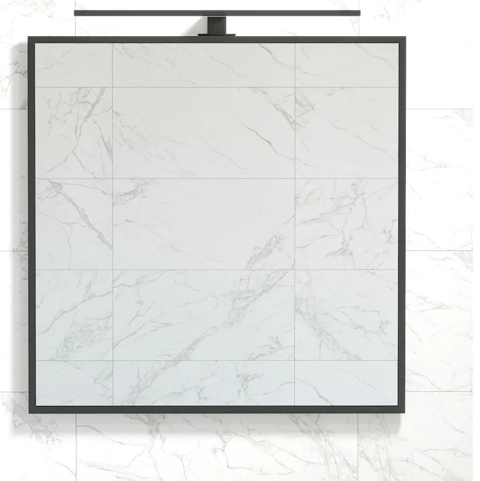 BATH DELUXE 01-080-05-02-00 - Огледало за баня BORGSTED 80x80 см черен