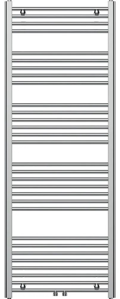 Novaservis - Лира за баня (стълбовиден радиатор) 544W/230V 160x60 cm лъскав хром прав