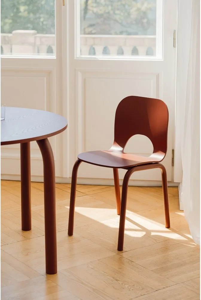 Червен трапезен стол Atto – noo.ma