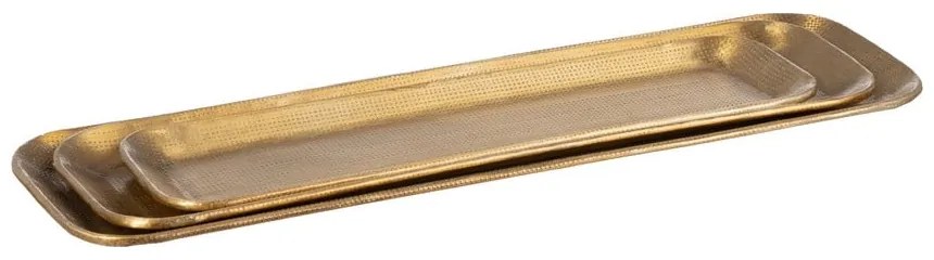 Метални декоративни подноси 3 бр. 14x48 cm Grau – Ixia