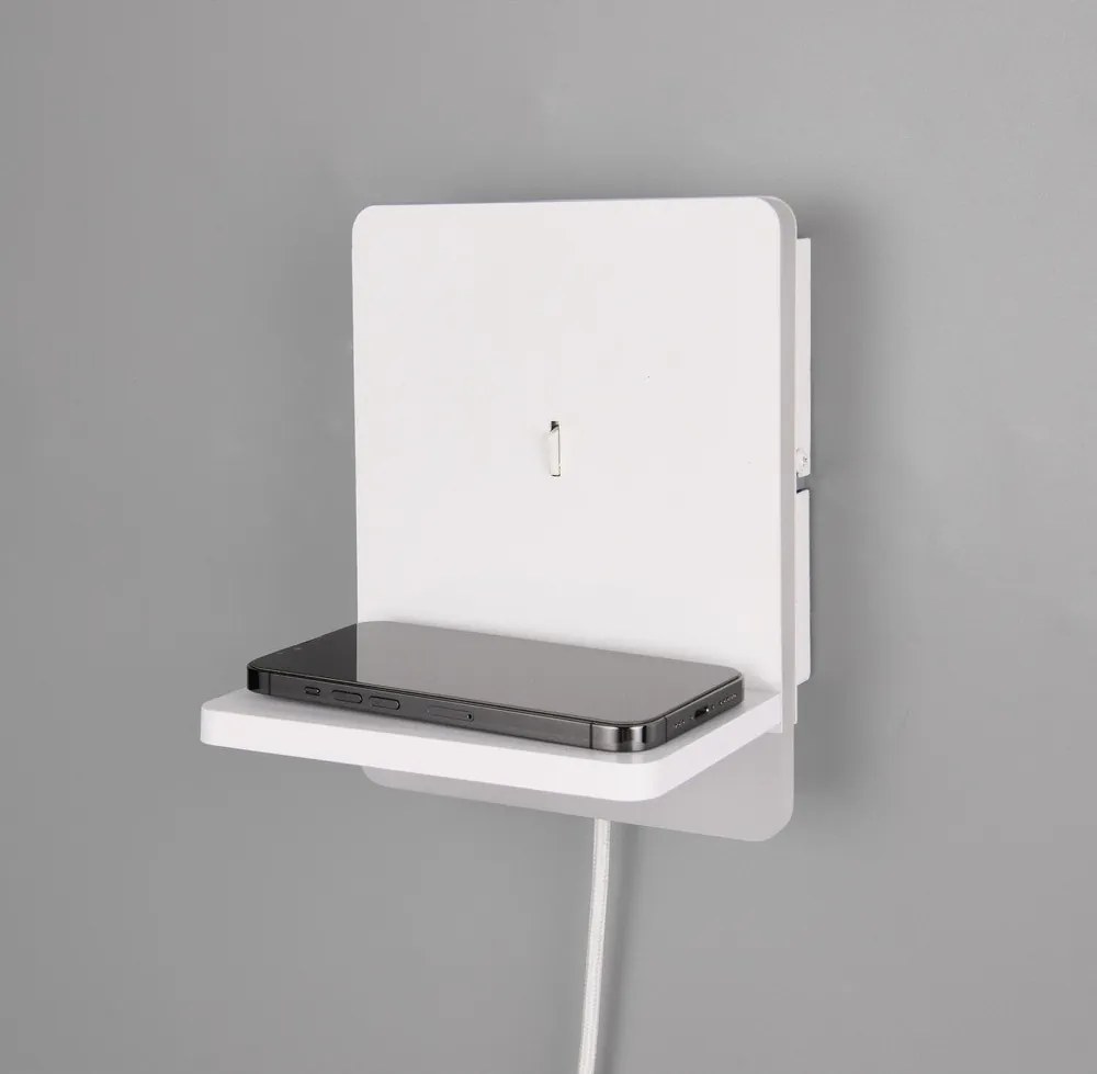 Бяла LED затъмняваща се стенна лампа Fairfield – Trio