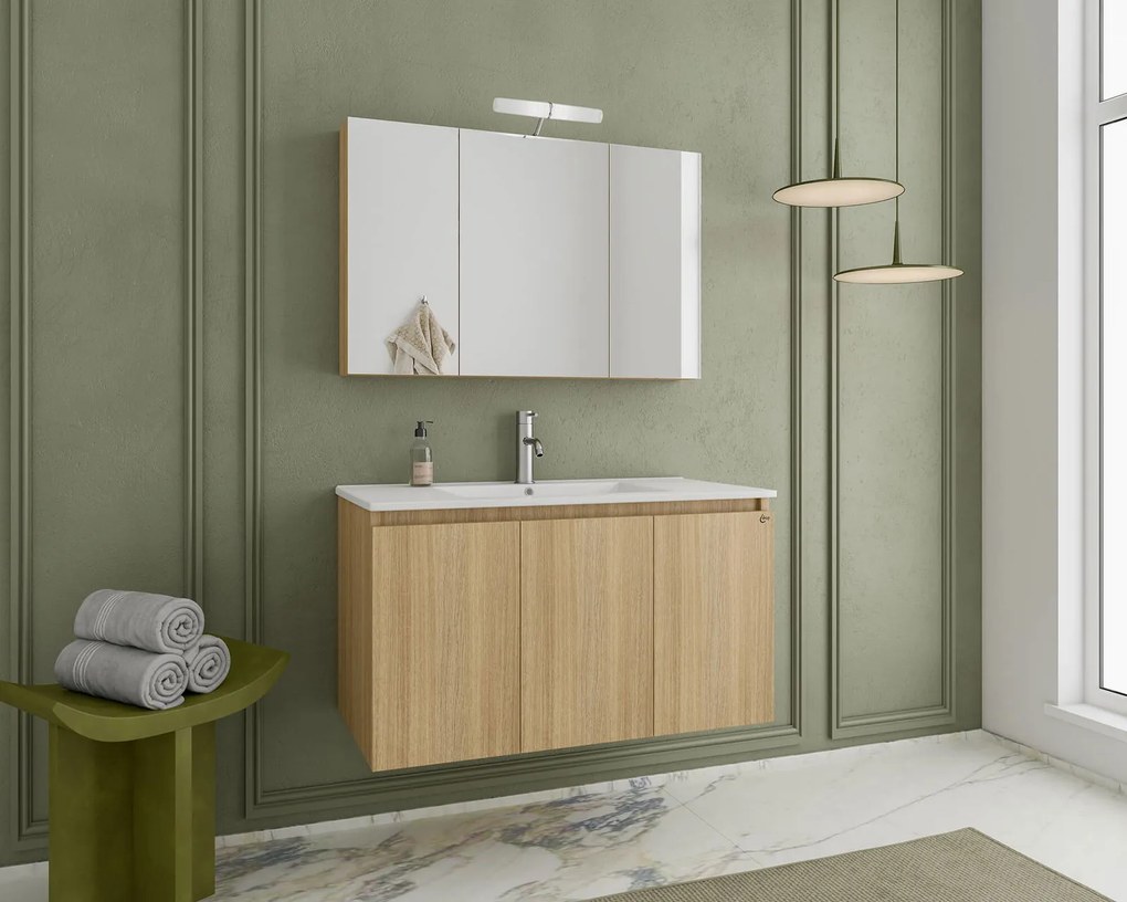 Комплект за баня Drop Verona 90-Светъл натурален