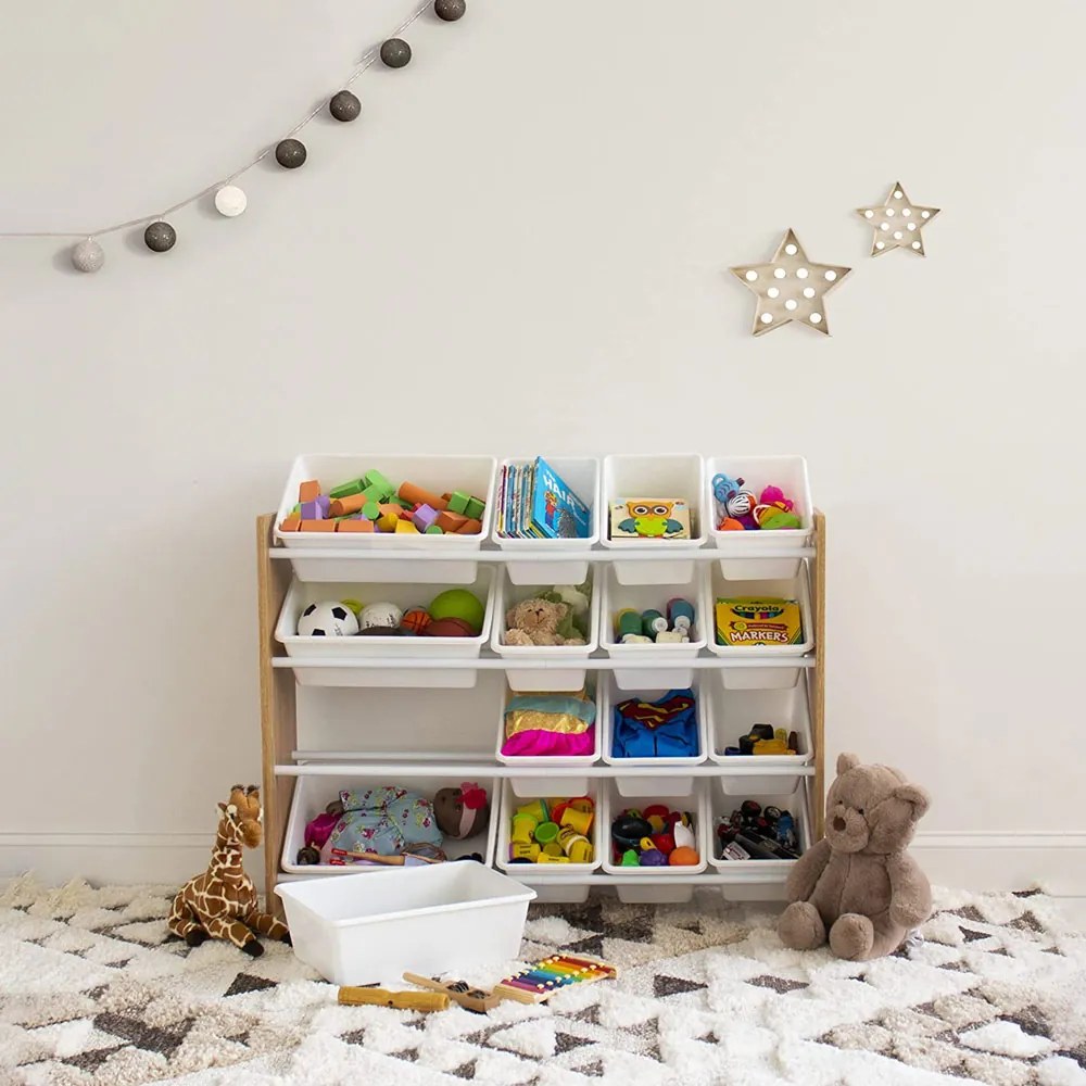 GINGER HOME Органайзер/етажерка 4 нива WOOD/WHITE