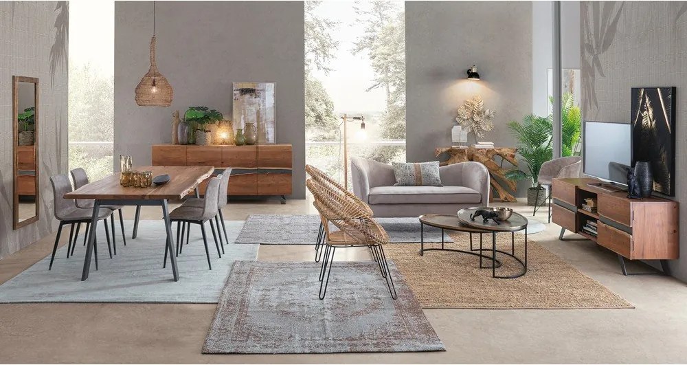 Стоманено висящо осветително тяло в месингов цвят Amish – Bizzotto